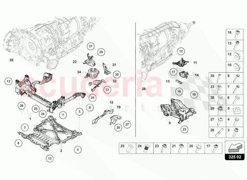 Part Diagram for Lamborghini 8W0399292