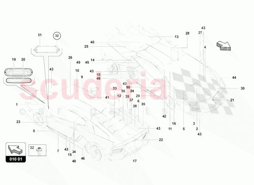 Part Diagram for Lamborghini 400010502E