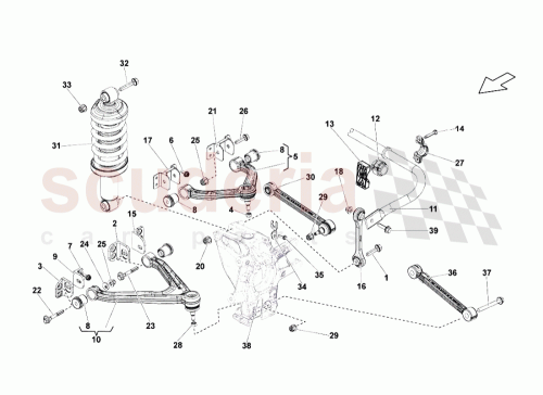 Part Diagram for Lamborghini 420505312D