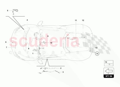 Part Diagram for Lamborghini 4T1971029D