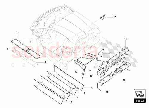 Part Diagram for Lamborghini 476825249G