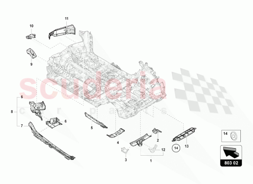 Part Diagram for Lamborghini 4M0803689C
