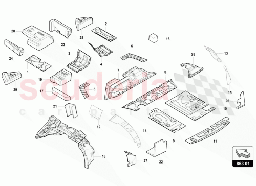 Part Diagram for Lamborghini 4ML864936