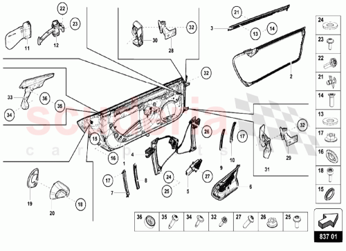 Part Diagram for Lamborghini 8K0959802B
