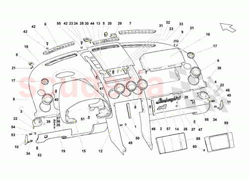 Part Diagram for Lamborghini 402880201