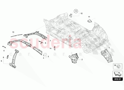 Part Diagram for Lamborghini 4M8810242B
