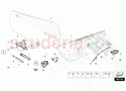 Part Diagram for Lamborghini 4T0837293R