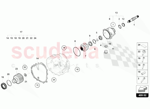 Part Diagram for Lamborghini 0BK498111G