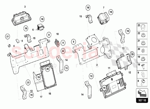 Part Diagram for Lamborghini 470909554B