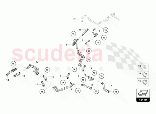 Part Diagram for Lamborghini 4S0121481F
