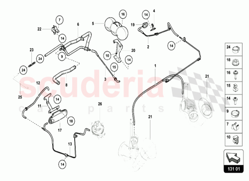 Part Diagram for Lamborghini 470809163B