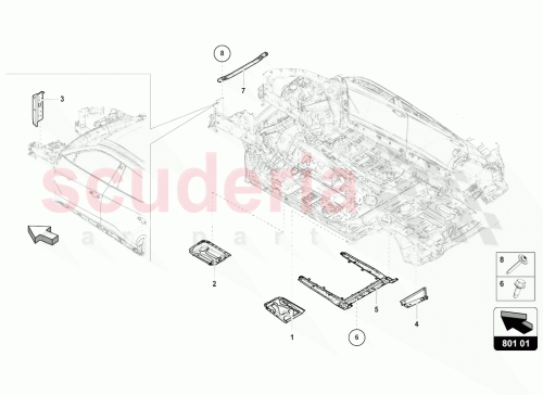 Part Diagram for Lamborghini 4M0801385E