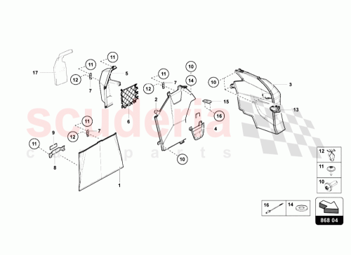 Part Diagram for Lamborghini 475867127B
