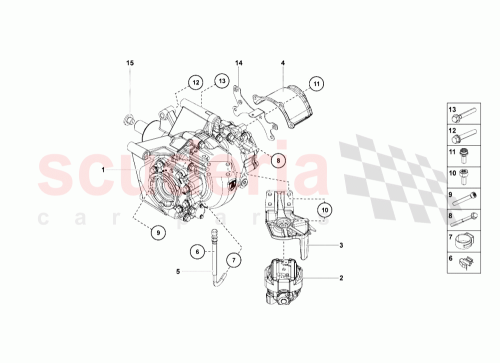 Part Diagram for Lamborghini 0B9500043B