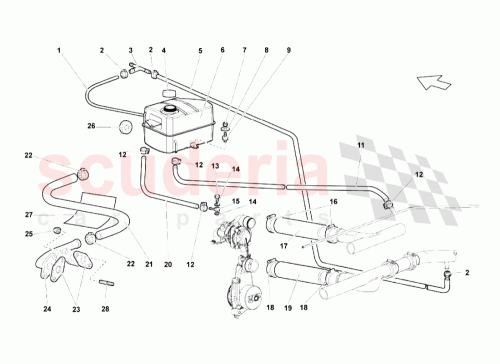 Part Diagram for Lamborghini 07M121076C