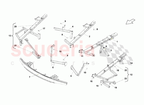 Part Diagram for Lamborghini 400806191A