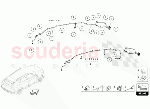 Part Diagram for Lamborghini 4M0971871N
