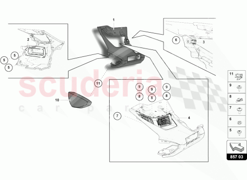 Part Diagram for Lamborghini 470857565B