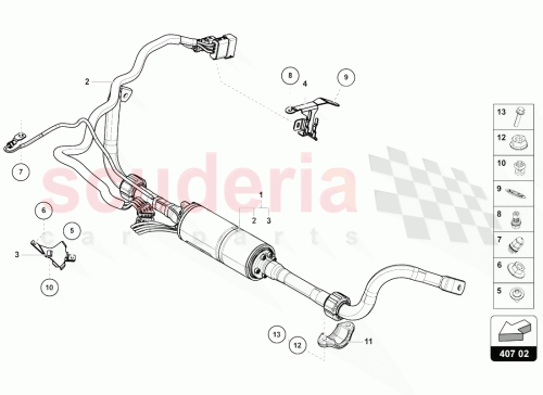 Part Diagram for Lamborghini N91189303