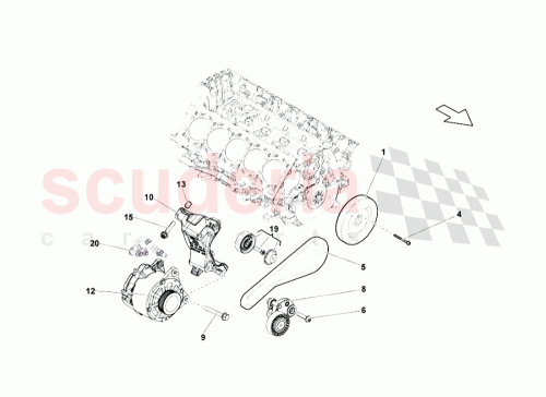 Part Diagram for Lamborghini 07L105251T