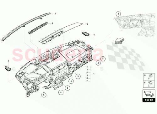 Part Diagram for Lamborghini 4ML857001LSBE