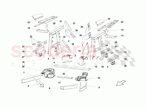 Part Diagram for Lamborghini 408809081A