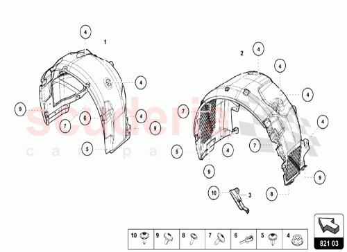 Part Diagram for Lamborghini 4T0806078A