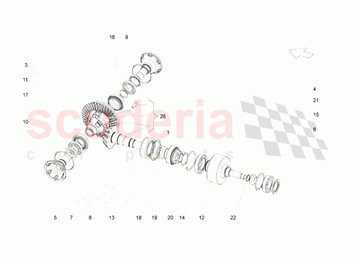 Part Diagram for Lamborghini 01S409355