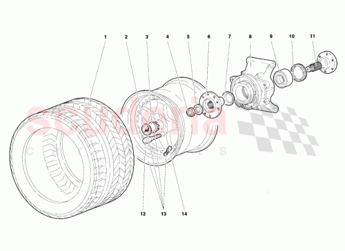 Part Diagram for Lamborghini 005236290
