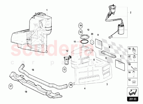 Part Diagram for Lamborghini 470201615K