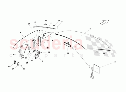 Part Diagram for Lamborghini 400867195C