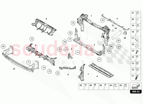 Part Diagram for Lamborghini 4ML805594A
