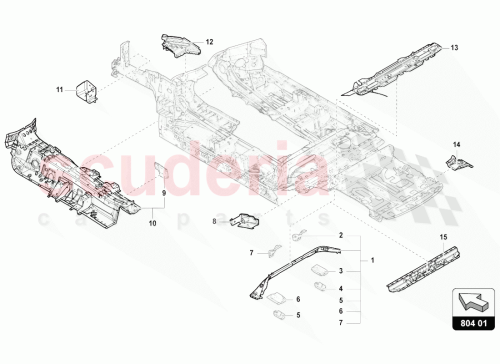 Part Diagram for Lamborghini 4M0804301
