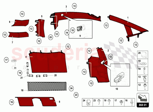 Part Diagram for Lamborghini 476867613