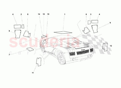Part Diagram for Lamborghini 400915430A