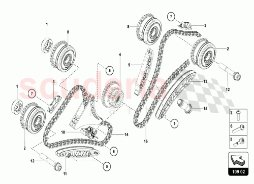 Part Diagram for Lamborghini 07M109084L