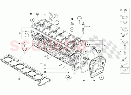 Part Diagram for Lamborghini WHT004875