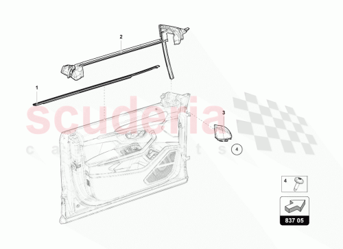 Part Diagram for Lamborghini 4ML837479