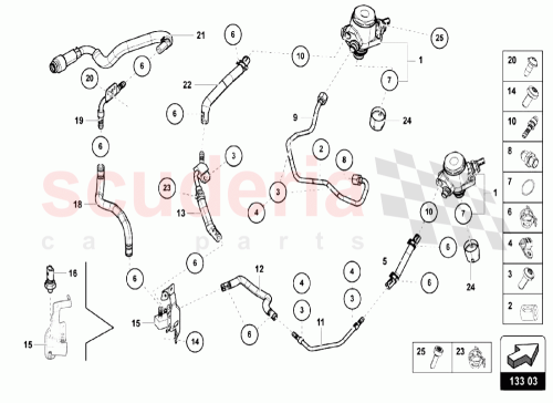 Part Diagram for Lamborghini 07L201215A