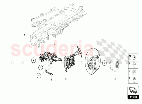 Part Diagram for Lamborghini 4T0419506G