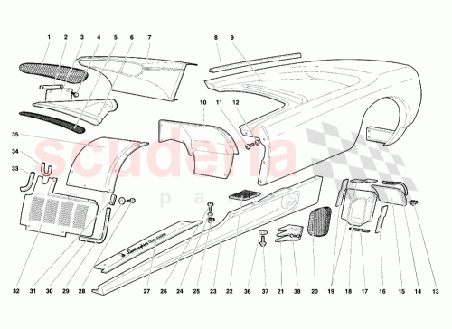 Part Diagram for Lamborghini 009453126