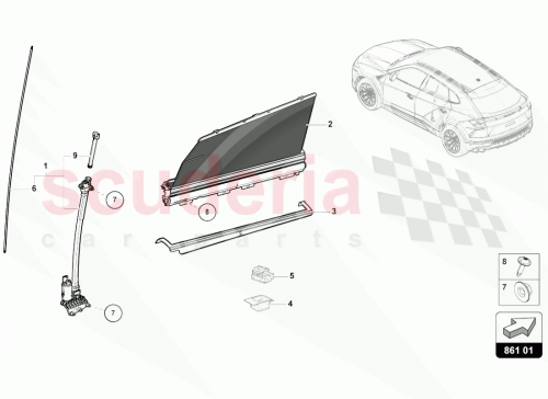 Part Diagram for Lamborghini 4ML861964