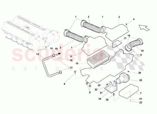 Part Diagram for Lamborghini 07L133839A