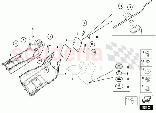 Part Diagram for Lamborghini 4T2863367