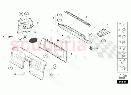 Part Diagram for Lamborghini 4T0867591P