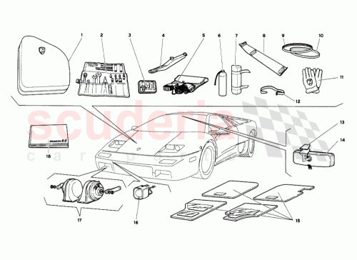 Part Diagram for Lamborghini 0048007791