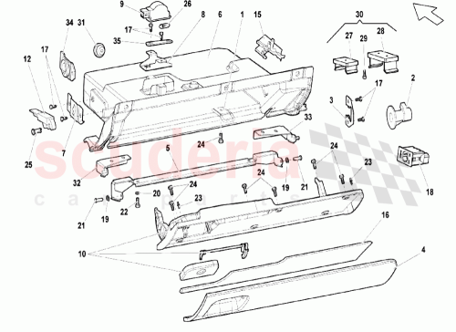 Part Diagram for Lamborghini 402858413J