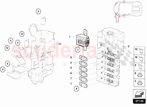 Part Diagram for Lamborghini 4F0915519A