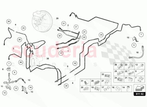 Part Diagram for Lamborghini 4M0614725L
