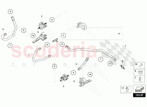 Part Diagram for Lamborghini 07L131157H